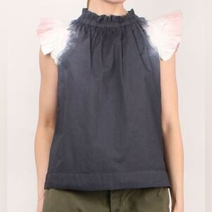 Sea New York size 8 Zelda Dip Dye button Back Blouse Bohemian Summer Vacation